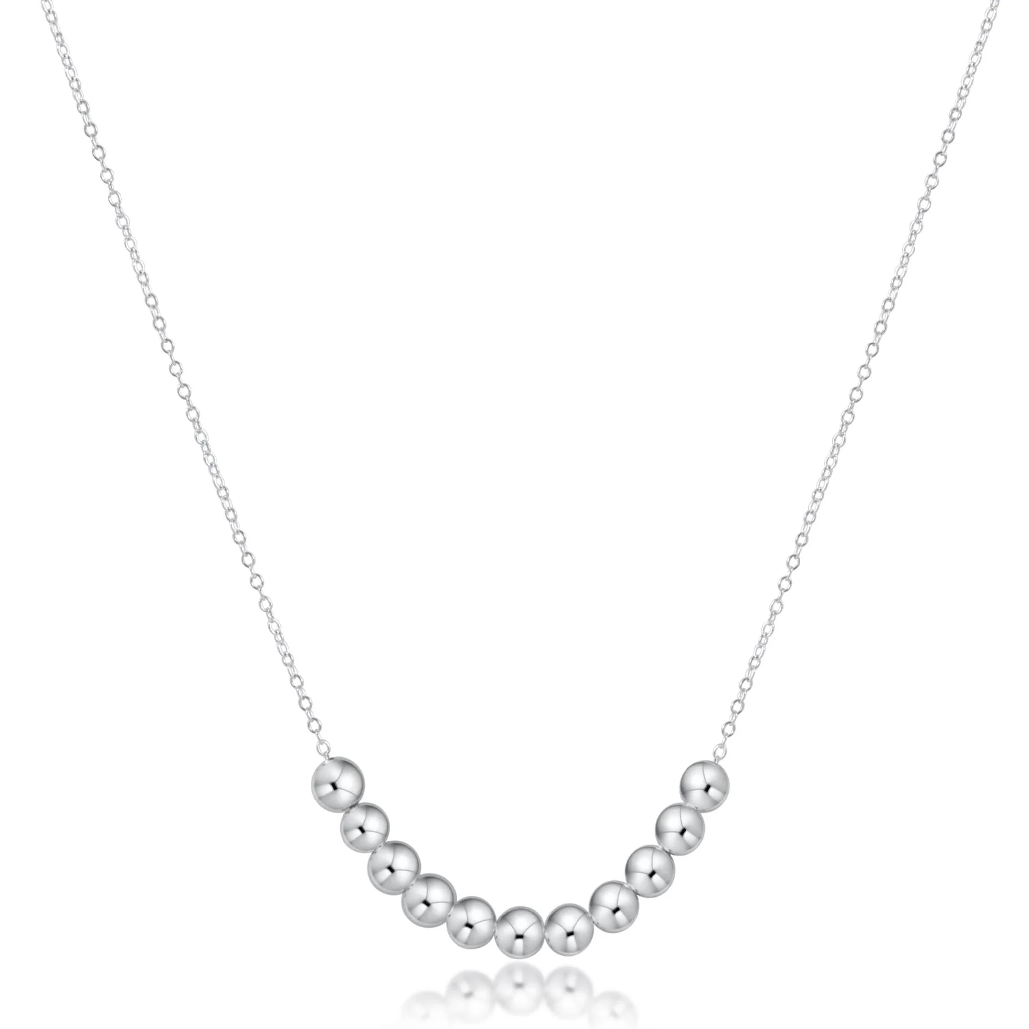 16" Necklace Sterling - Beaded Bliss Sterling