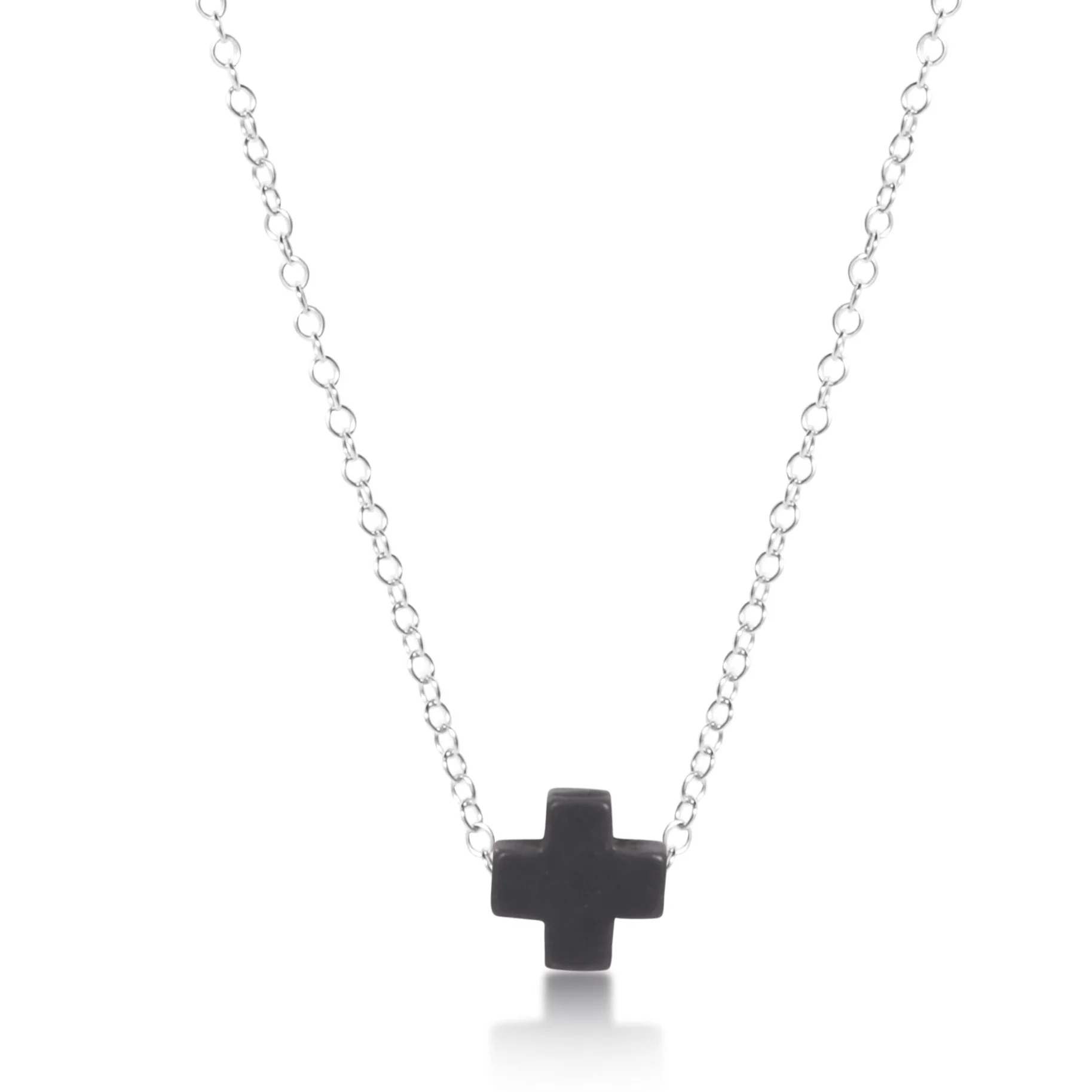 16" Necklace Sterling - Signature Cross - Image 4