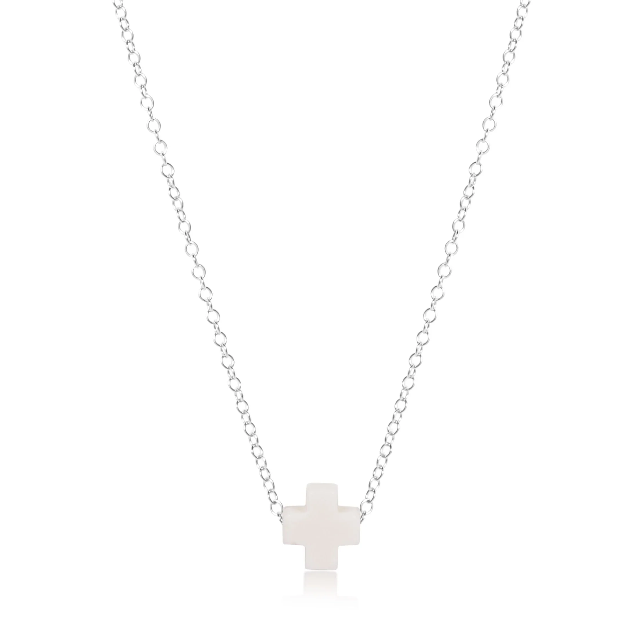 16" Necklace Sterling - Signature Cross - Image 5