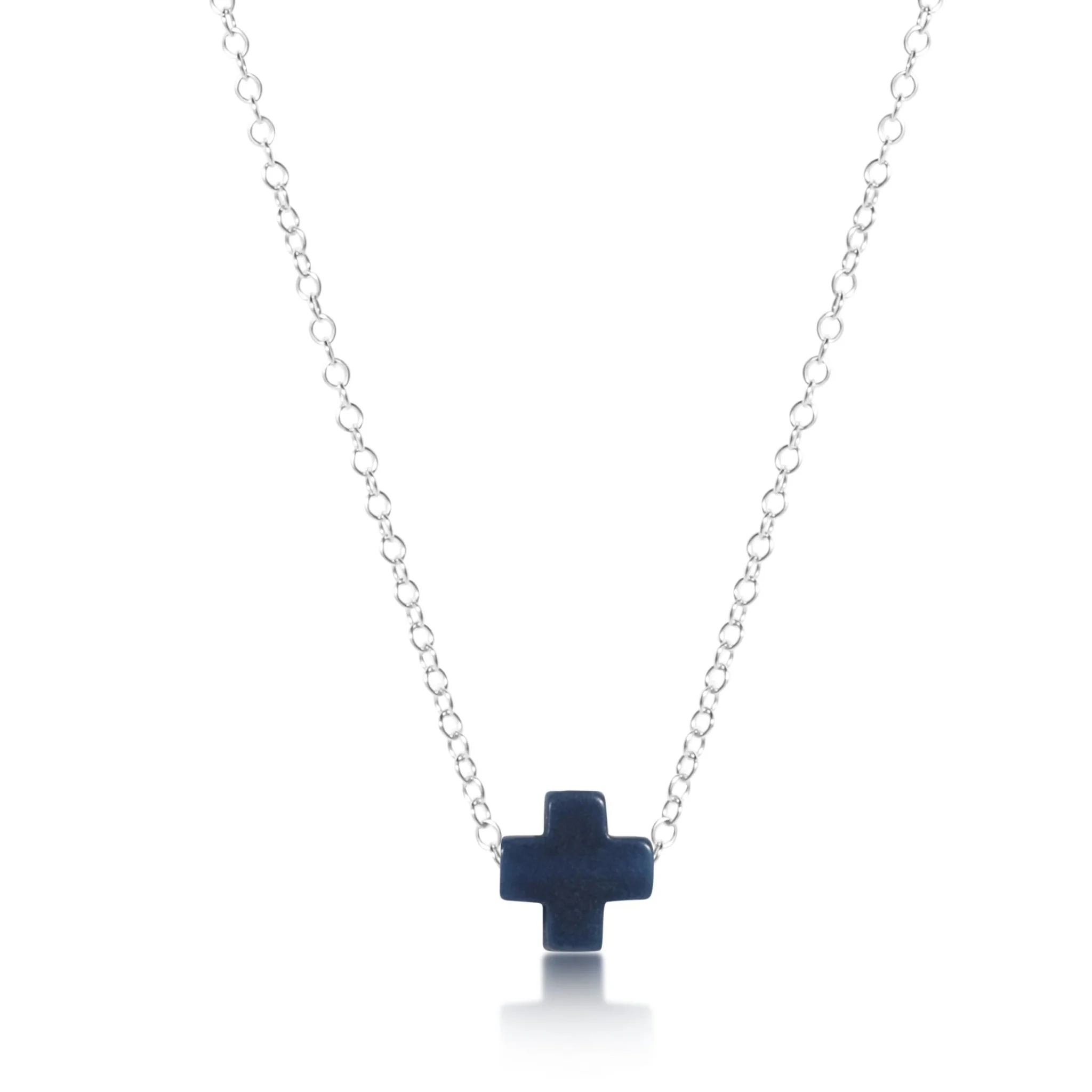 16" Necklace Sterling - Signature Cross - Image 6