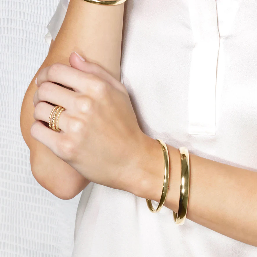 Cherish Gold Bangle Bracelet Small - Image 5