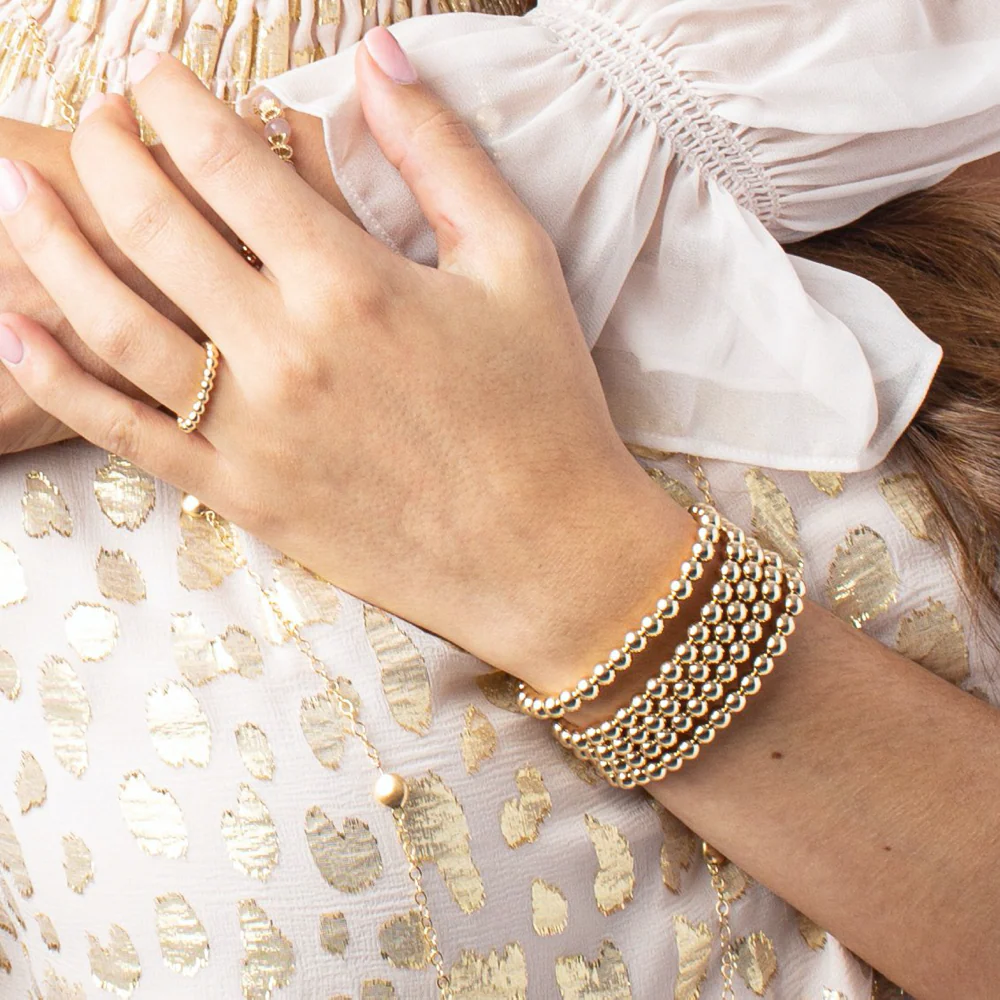 Classic Gold 5mm Bracelet - Image 3