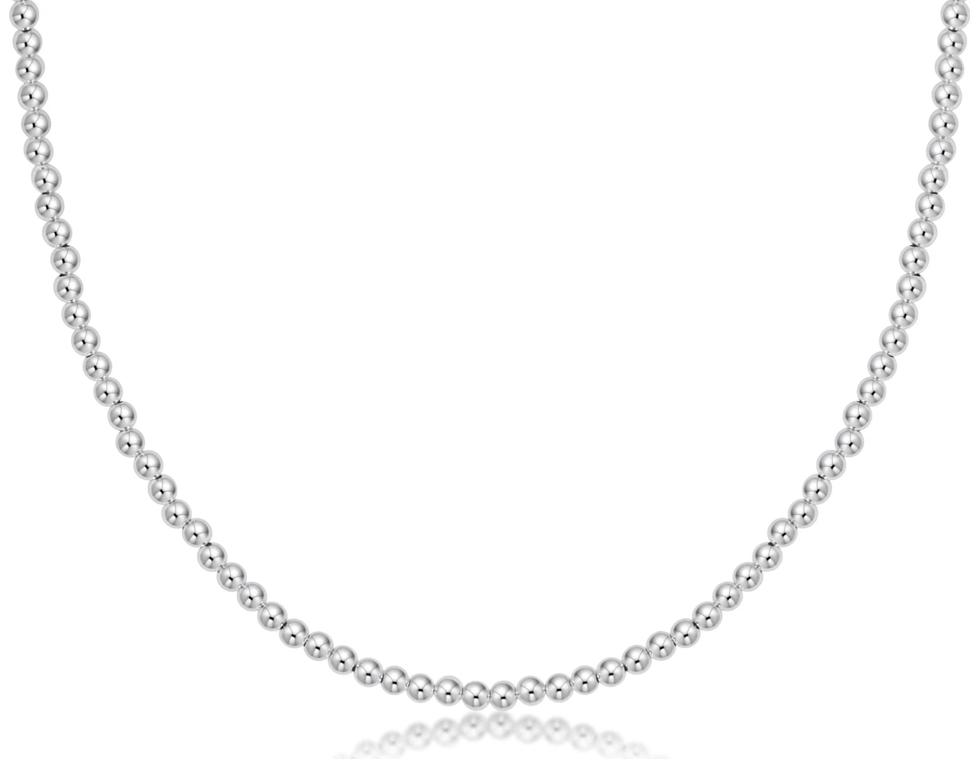 Choker Beaded - Classic Sterling 3mm