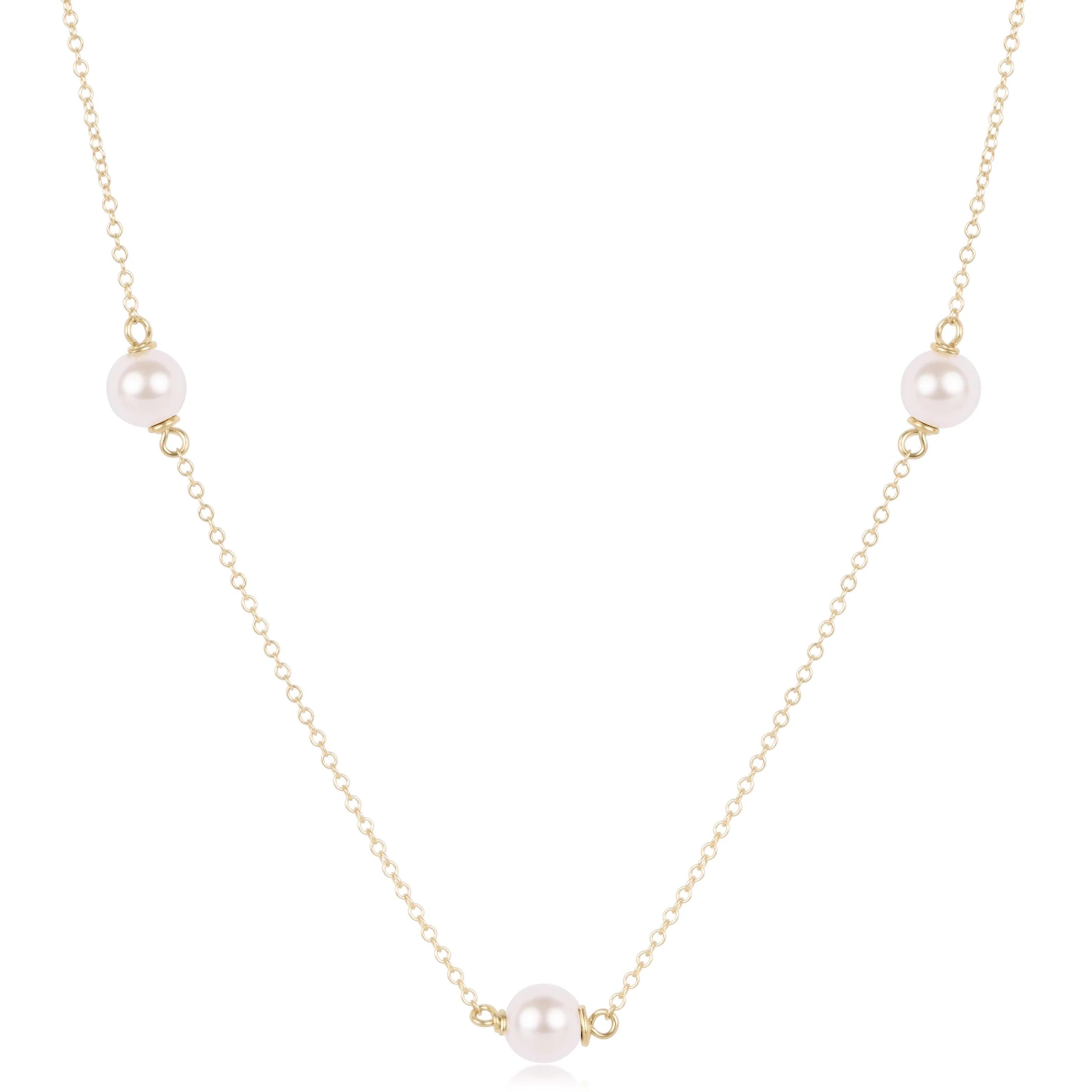 Choker Simplicity Chain Gold - Pearl 6mm