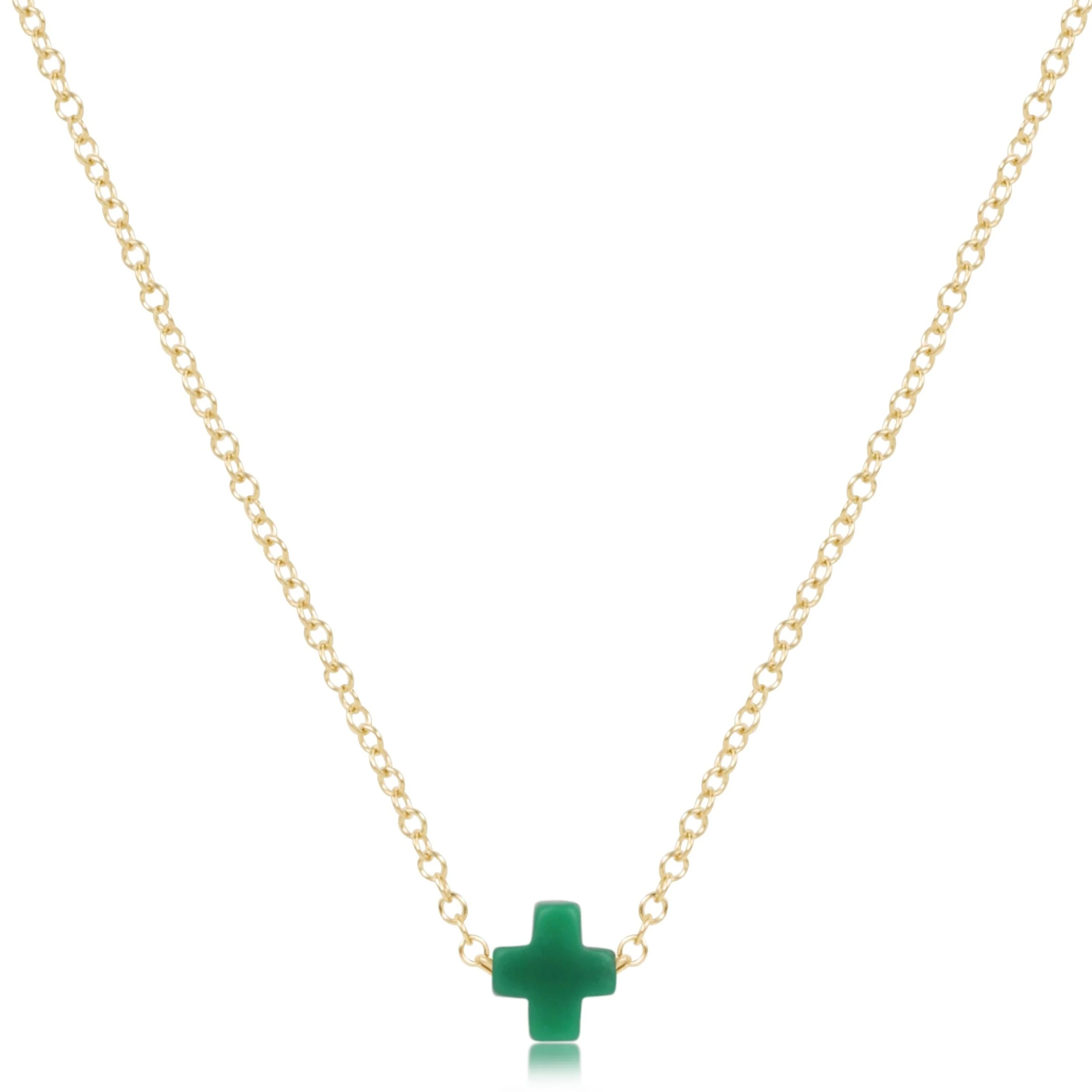 egirl 14" Necklace Gold - Signature Cross Small - Image 10