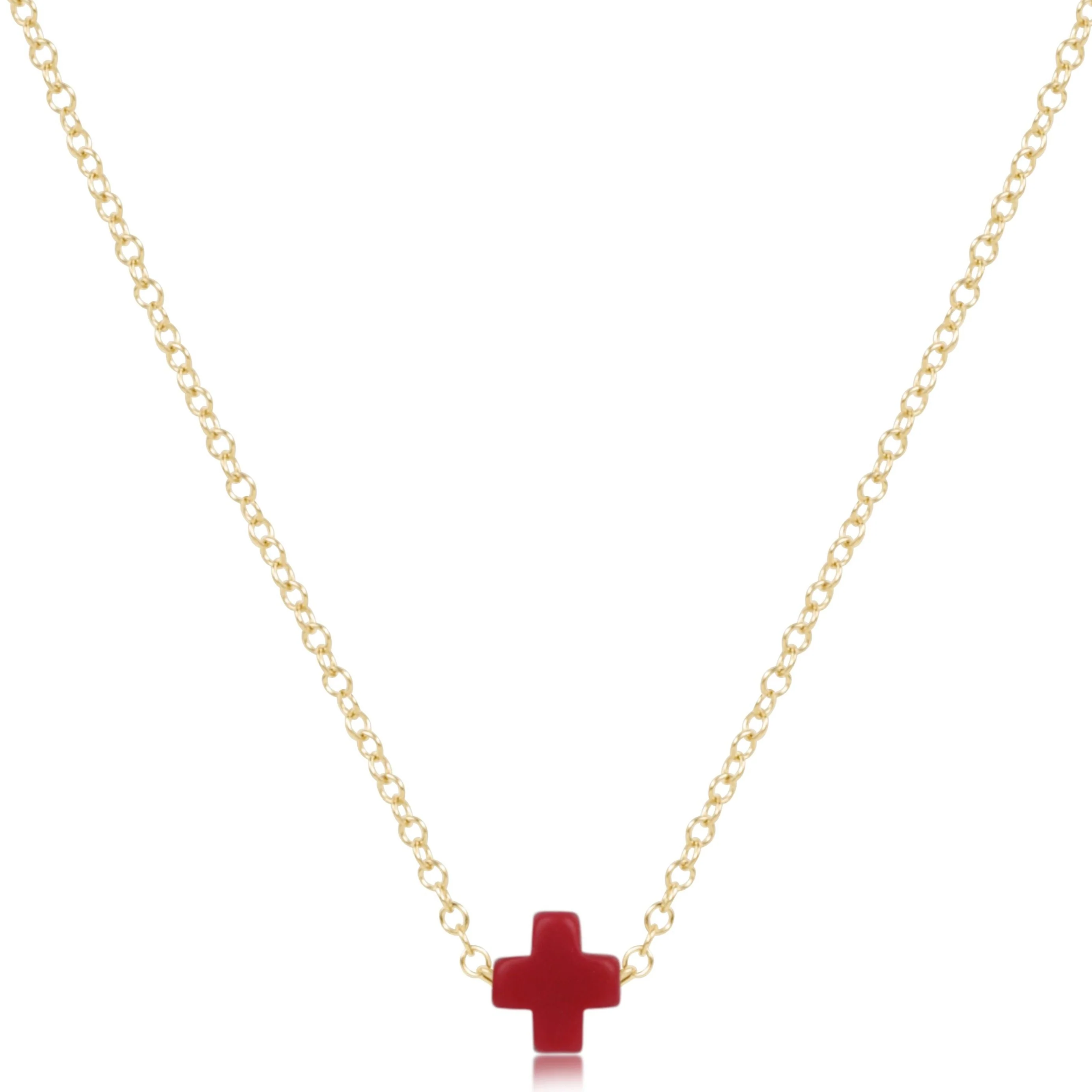 egirl 14" Necklace Gold - Signature Cross Small - Image 12