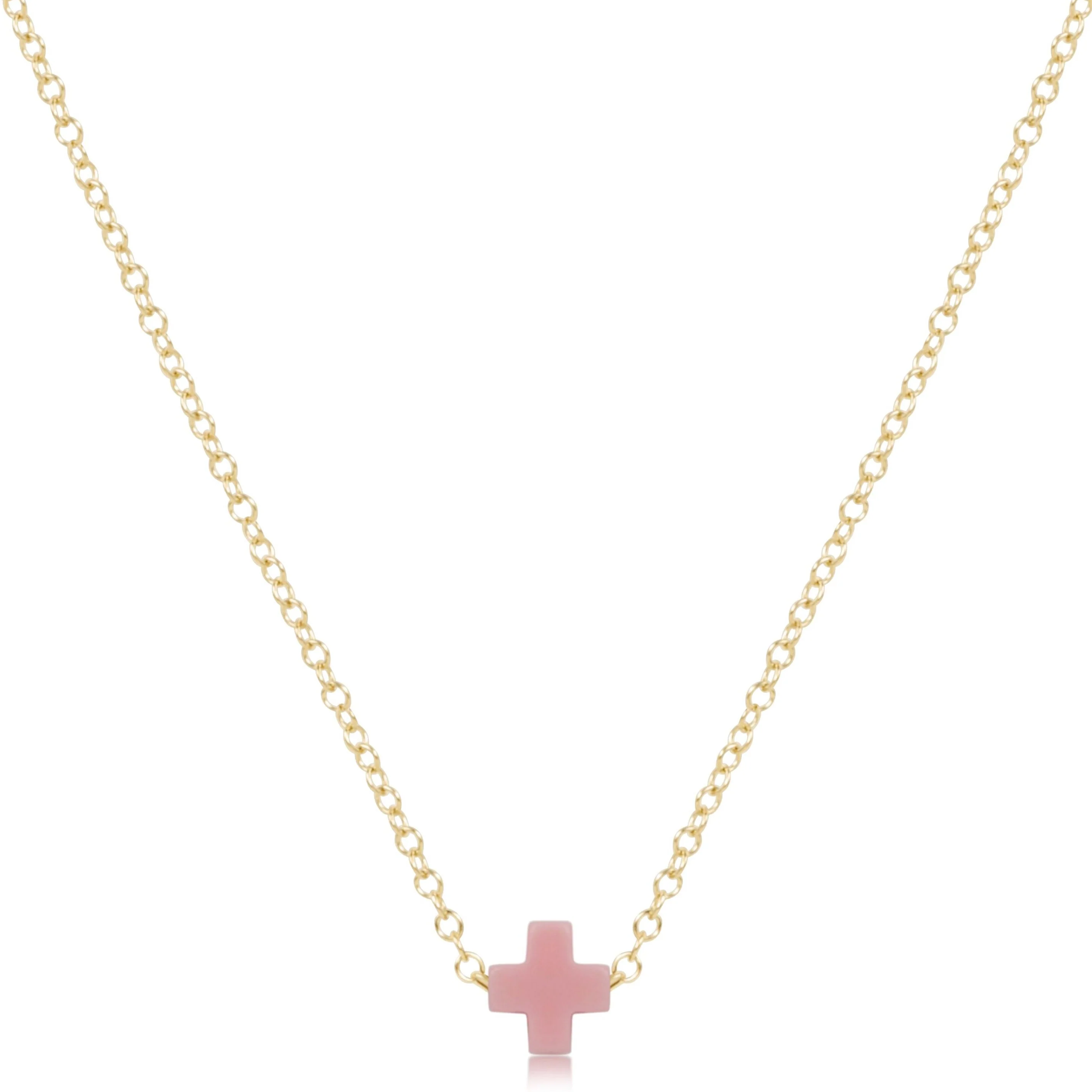 egirl 14" Necklace Gold - Signature Cross Small - Image 4