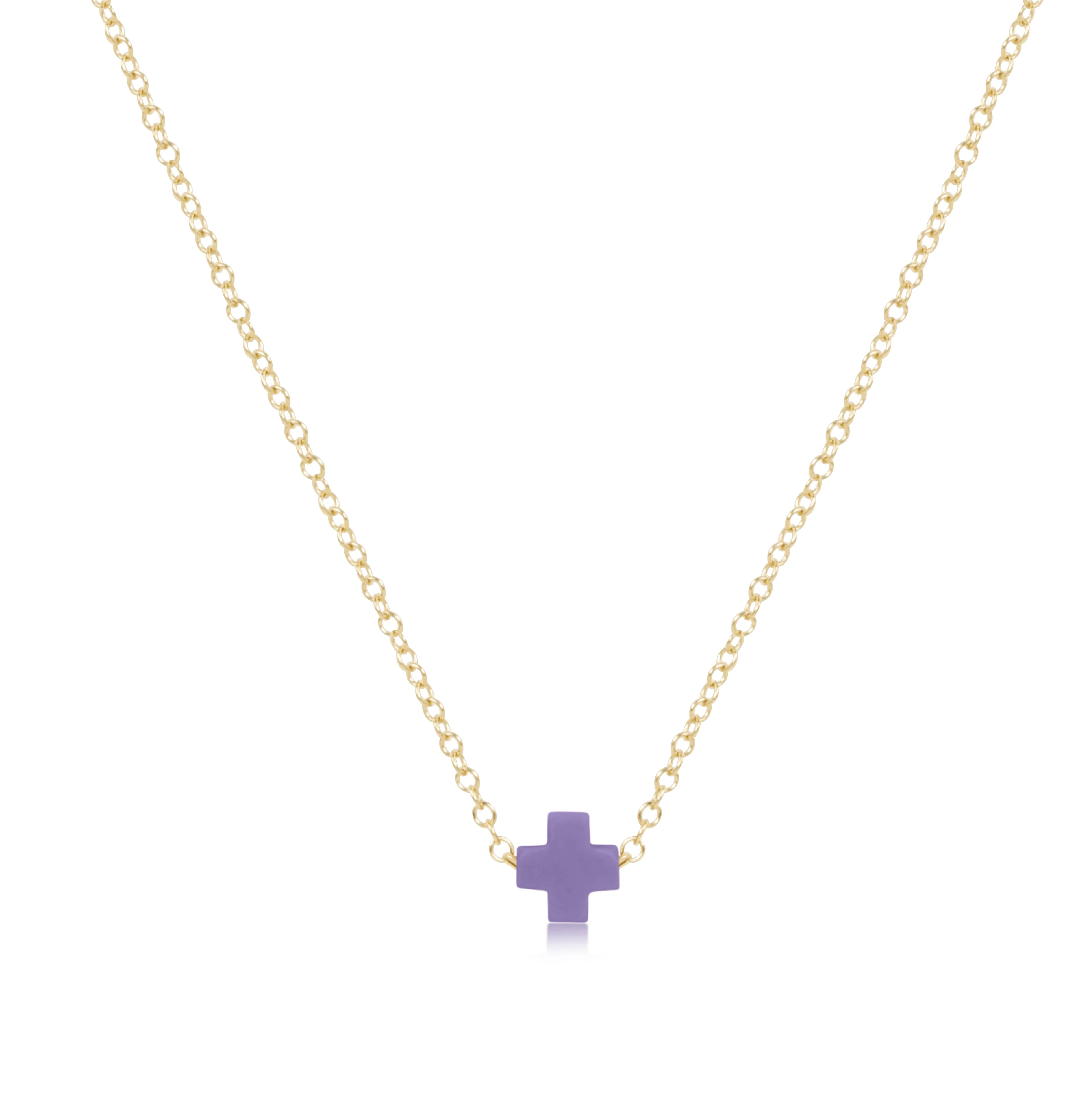 egirl 14" Necklace Gold - Signature Cross Small - Image 6