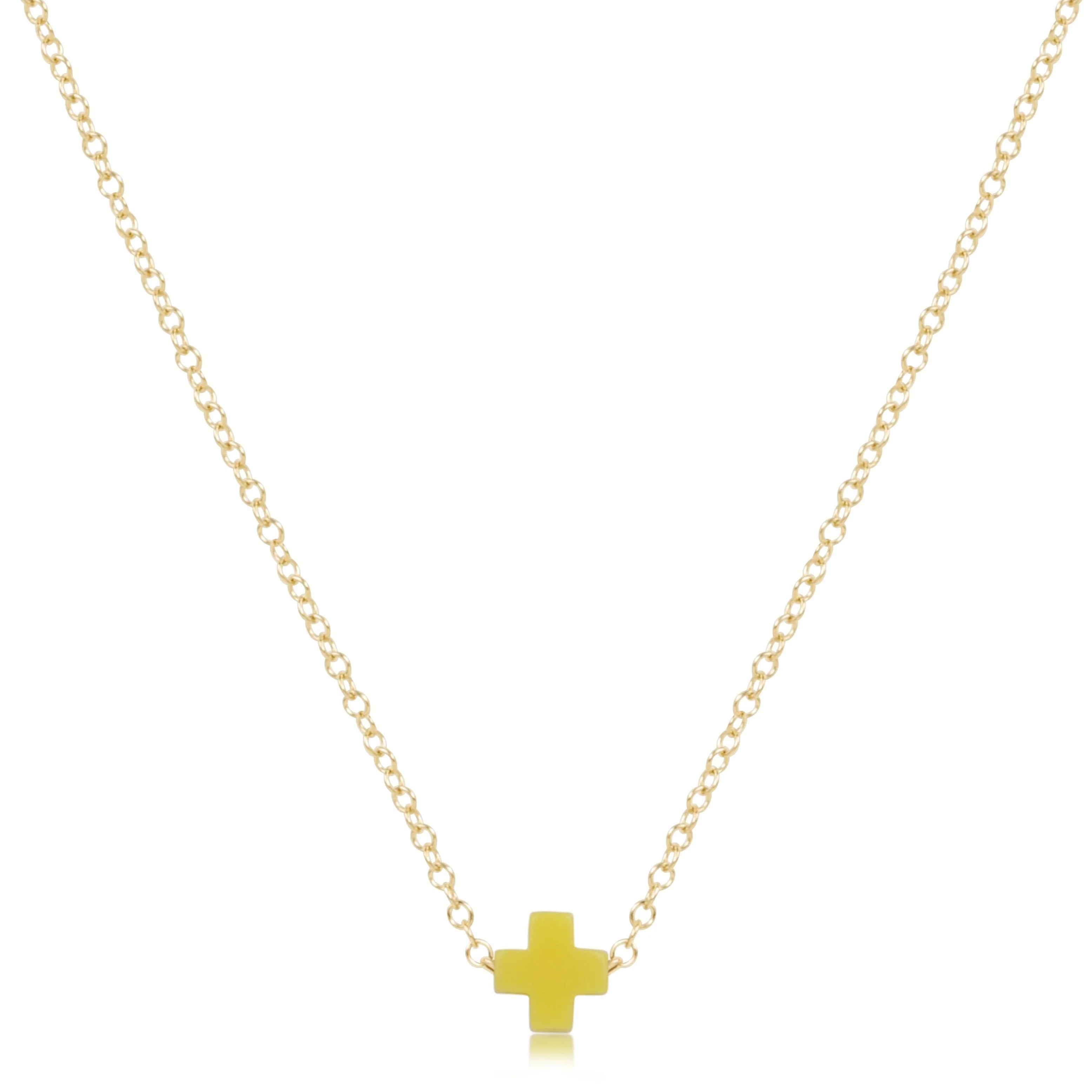 egirl 14" Necklace Gold - Signature Cross Small - Image 7