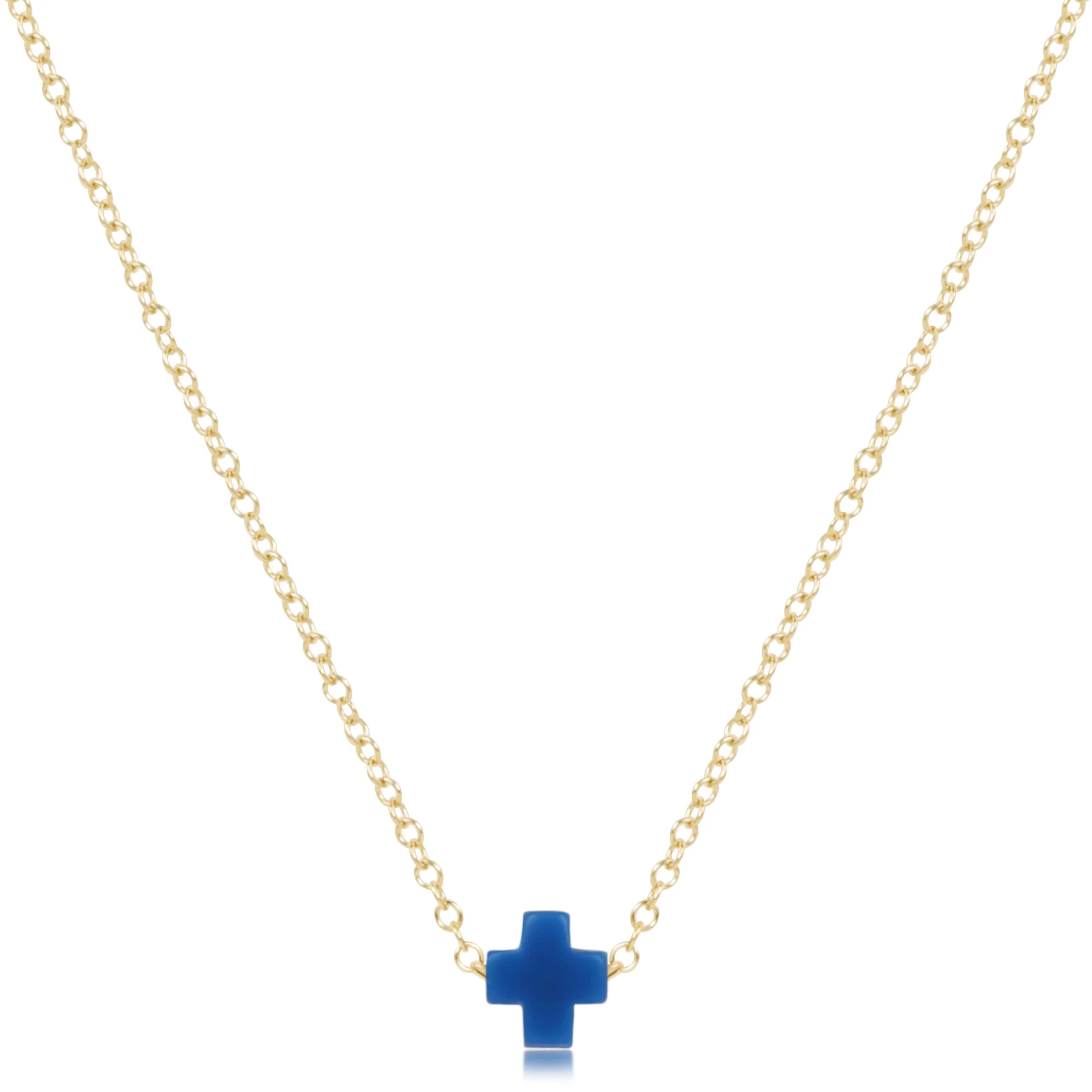 egirl 14" Necklace Gold - Signature Cross Small - Image 8