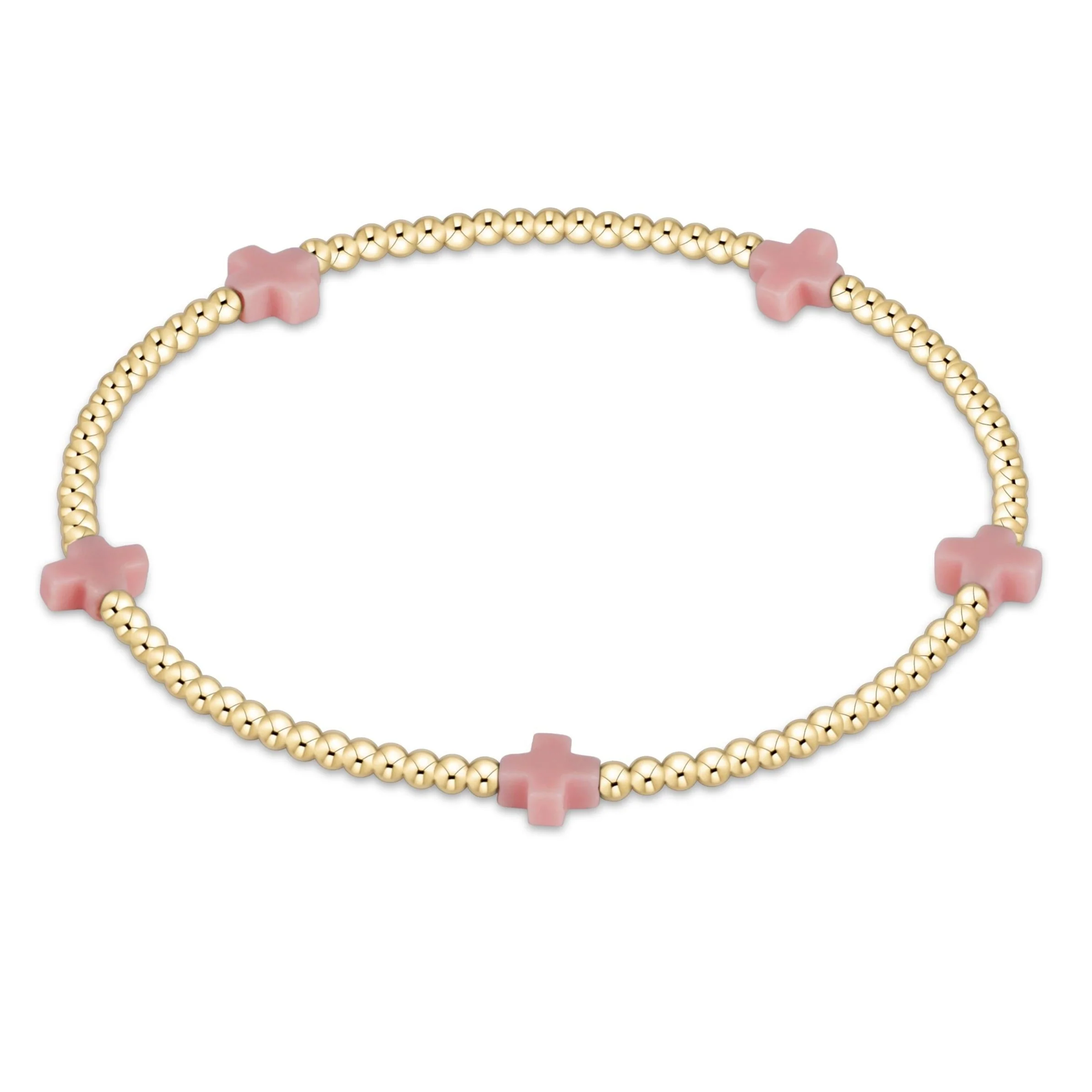 Signature Cross Small 2mm Gold Bracelet - Image 12