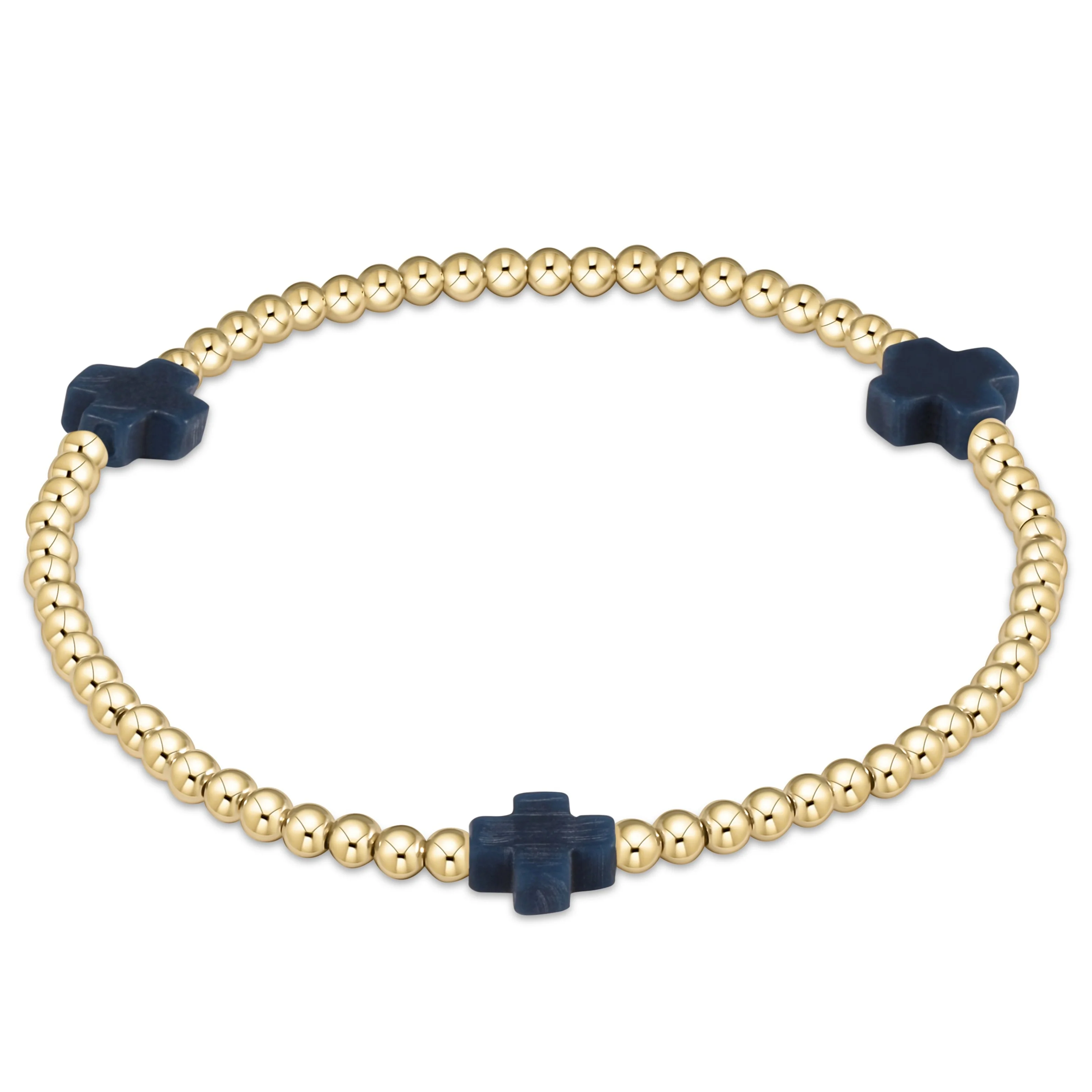 egirl Signature Cross 3mm Gold Bracelet - Image 7