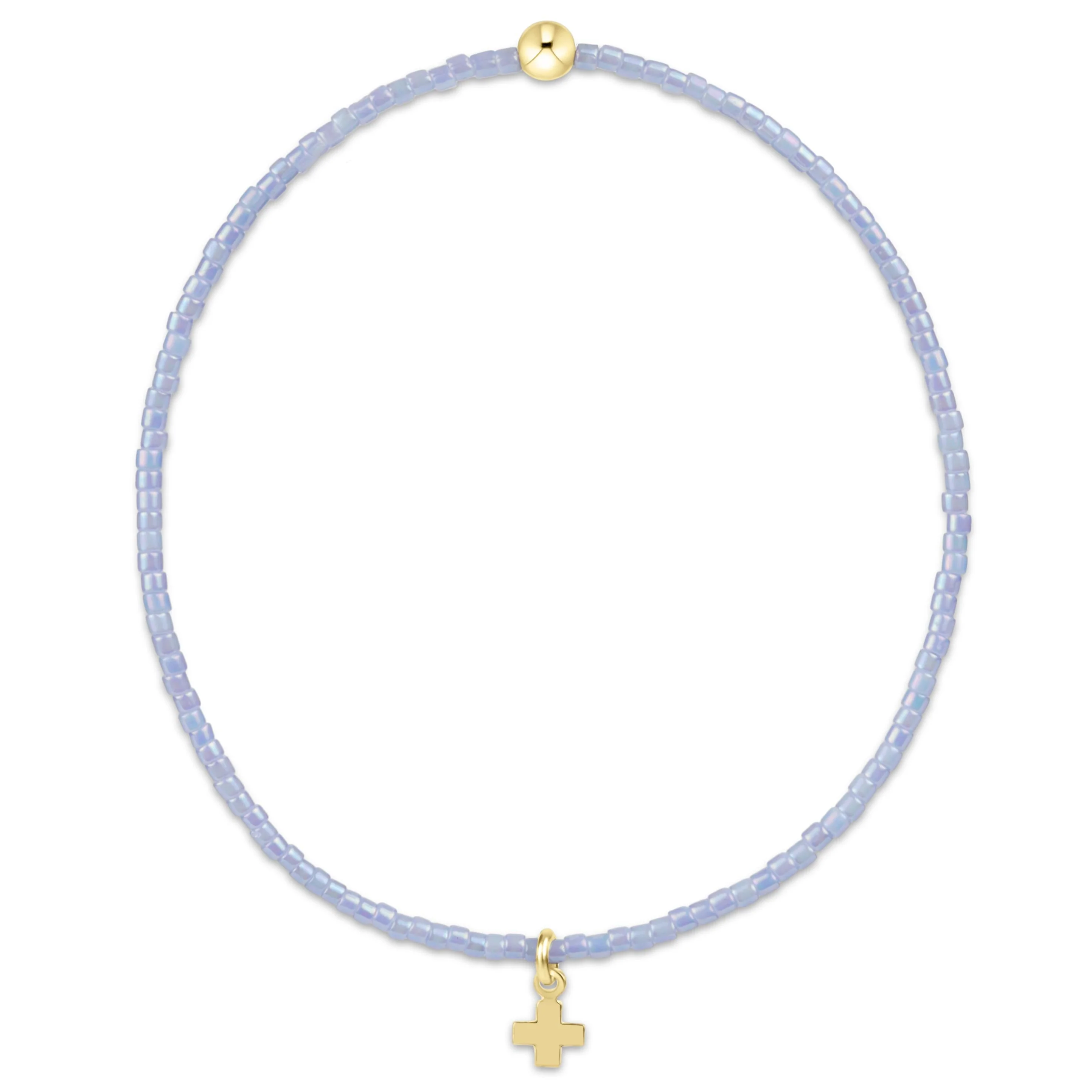 Hope Classic Ocean Mist Bracelet - Signature Cross Small Gold Charm