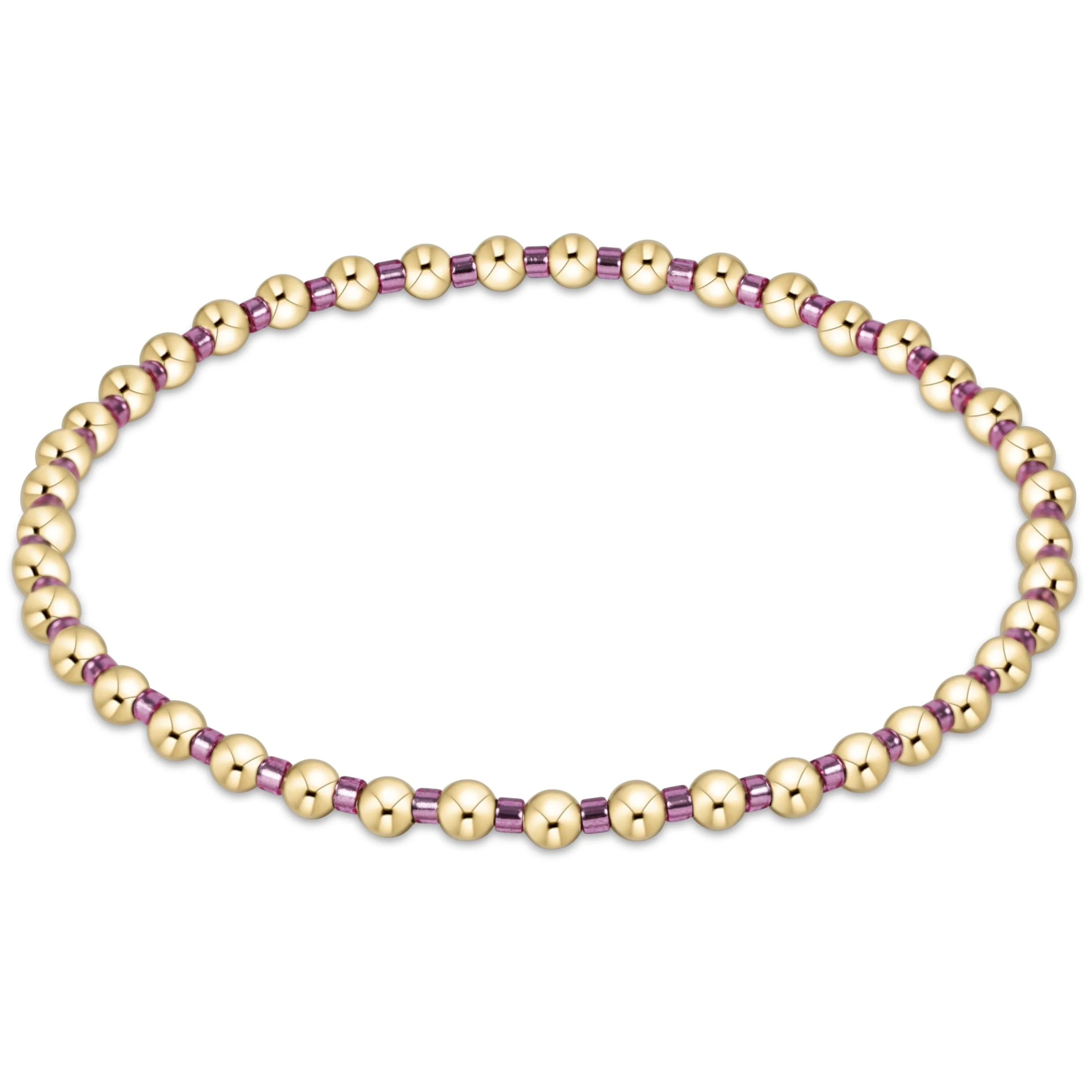 Hope Grateful Bracelet - Pink Metallic