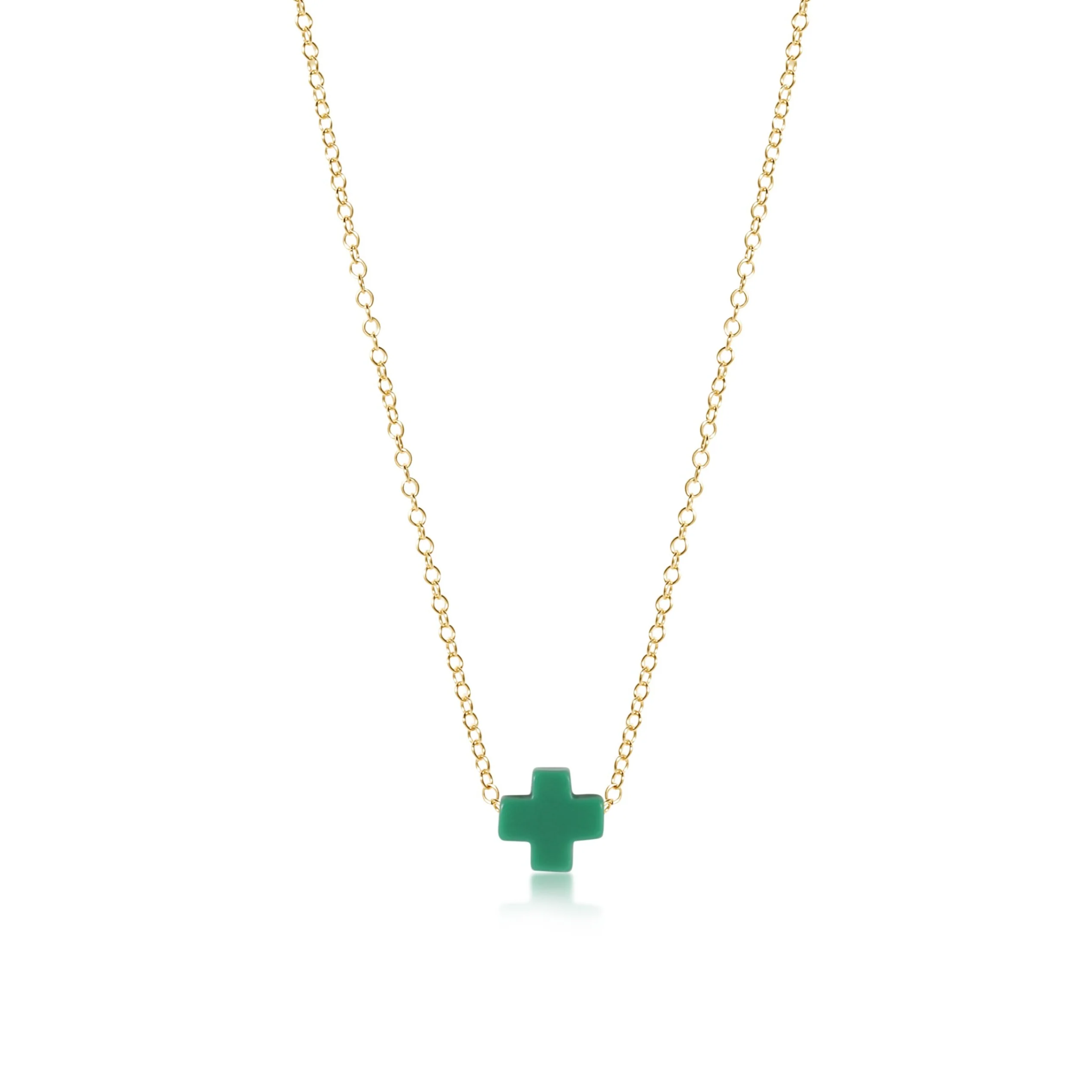 egirl 14" Necklace Gold - Signature Cross - Image 11