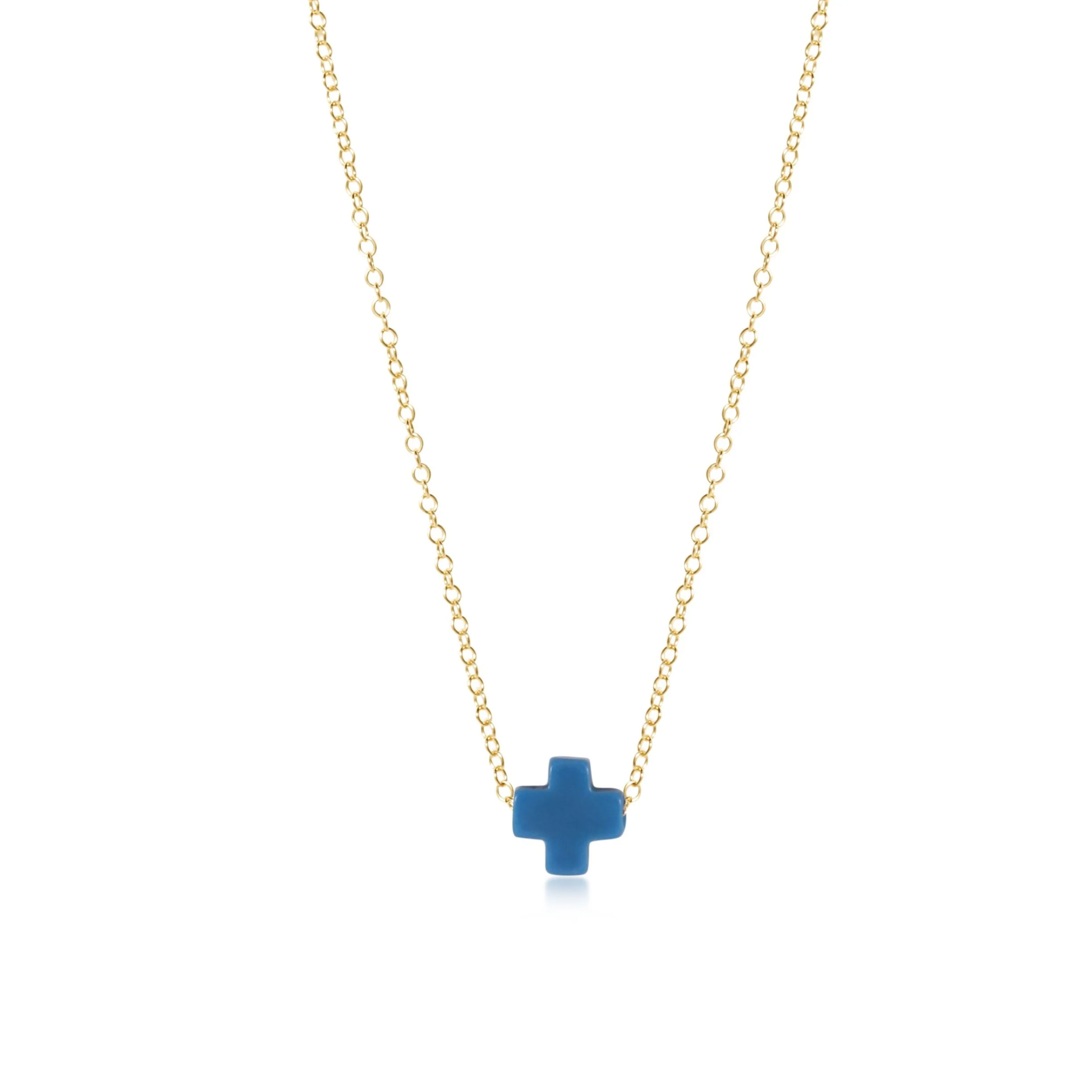 egirl 14" Necklace Gold - Signature Cross - Image 6