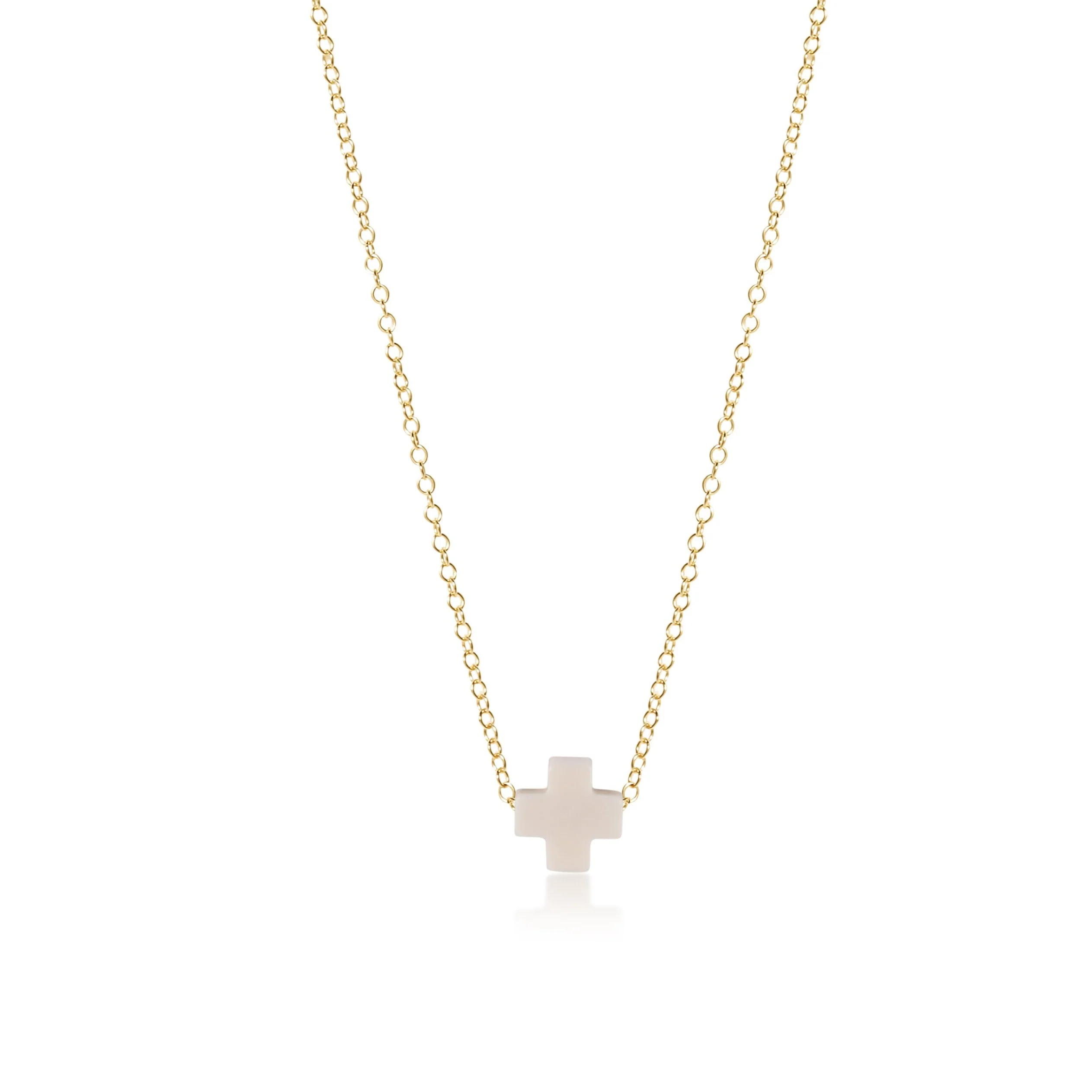 egirl 14" Necklace Gold - Signature Cross - Image 4