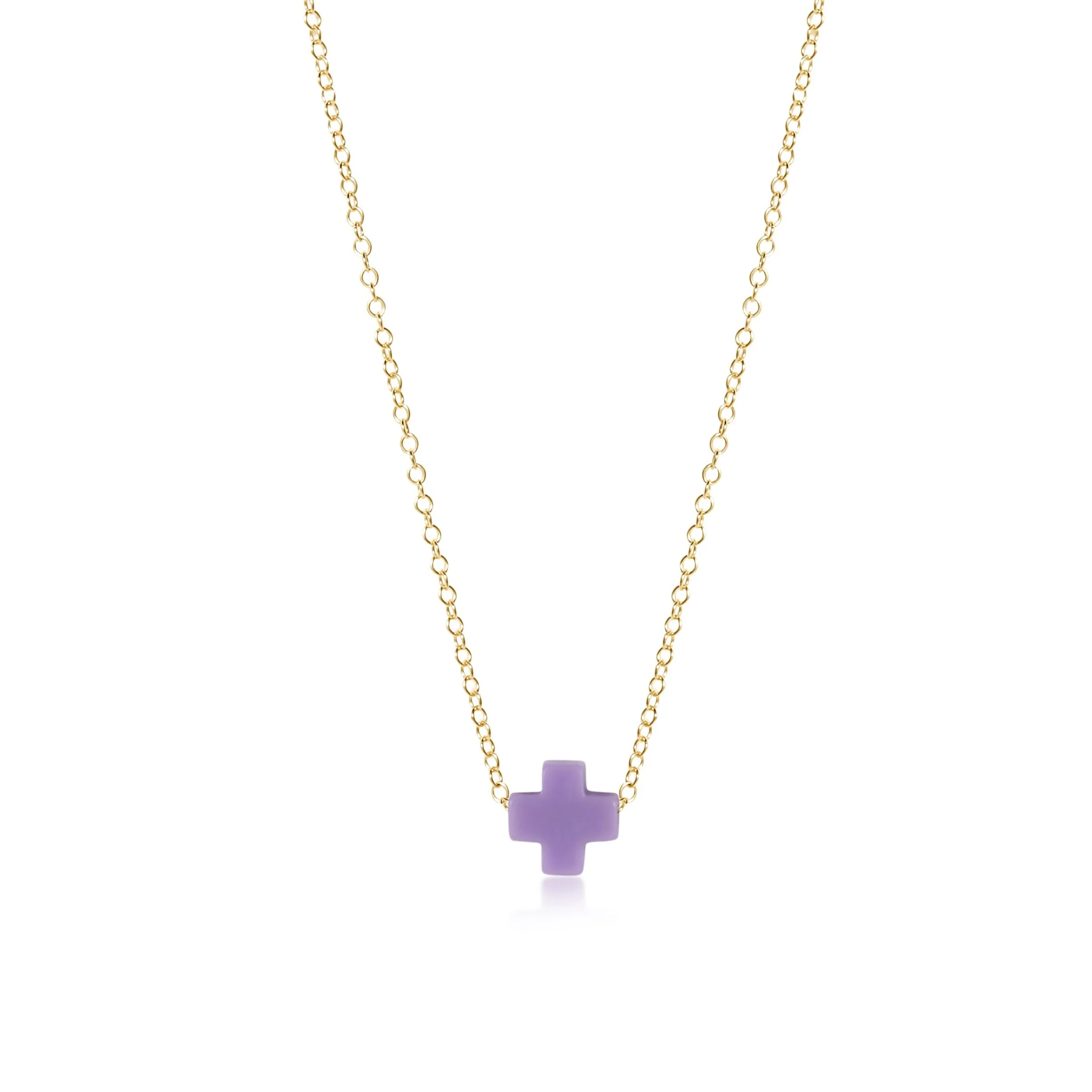 egirl 14" Necklace Gold - Signature Cross - Image 3