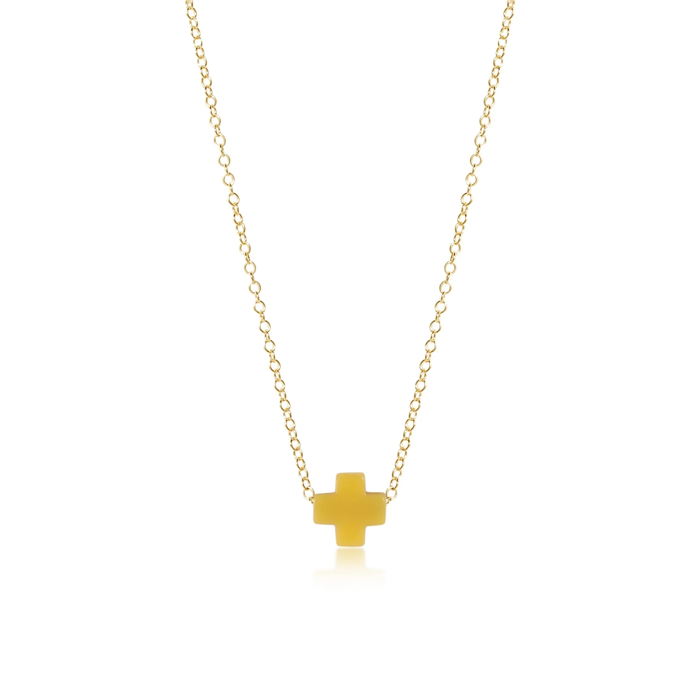 egirl 14" Necklace Gold - Signature Cross - Image 10