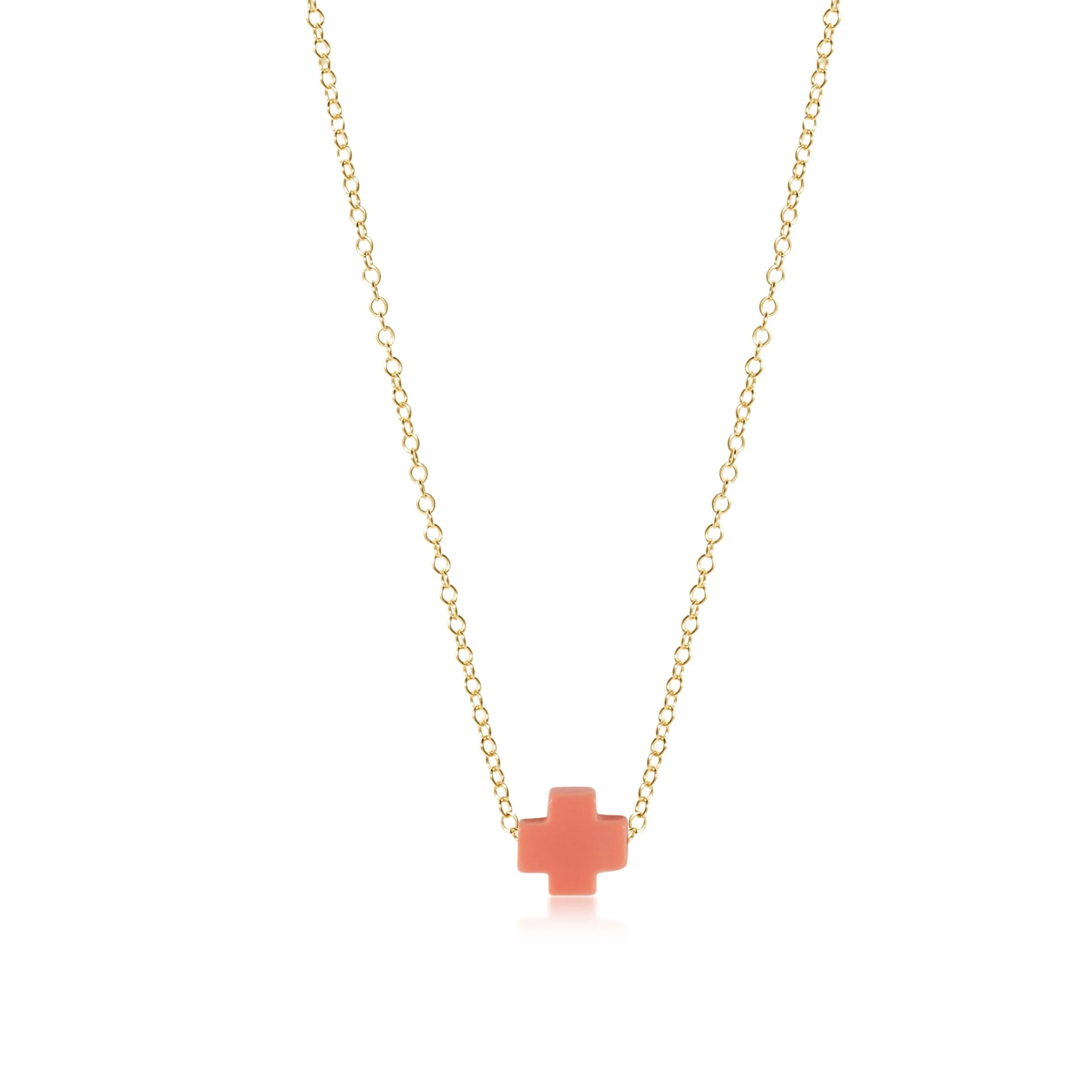 egirl 14" Necklace Gold - Signature Cross - Image 9