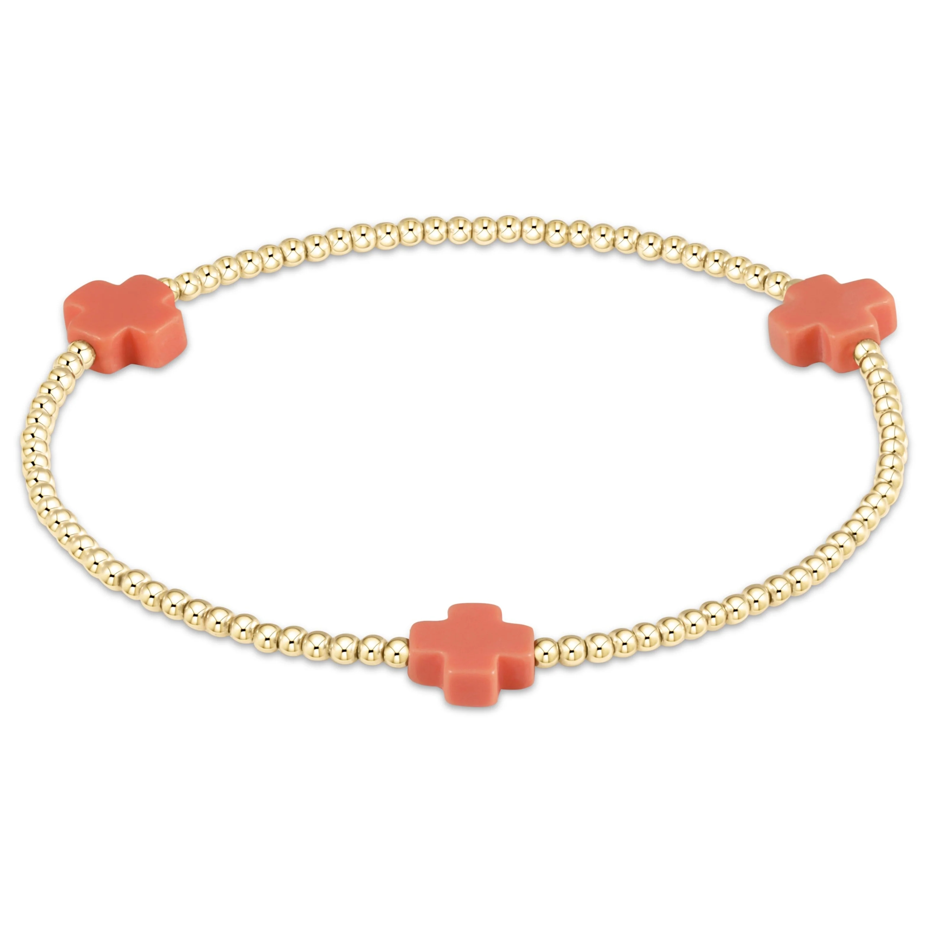 Signature Cross 2mm Gold Bracelet - Image 9