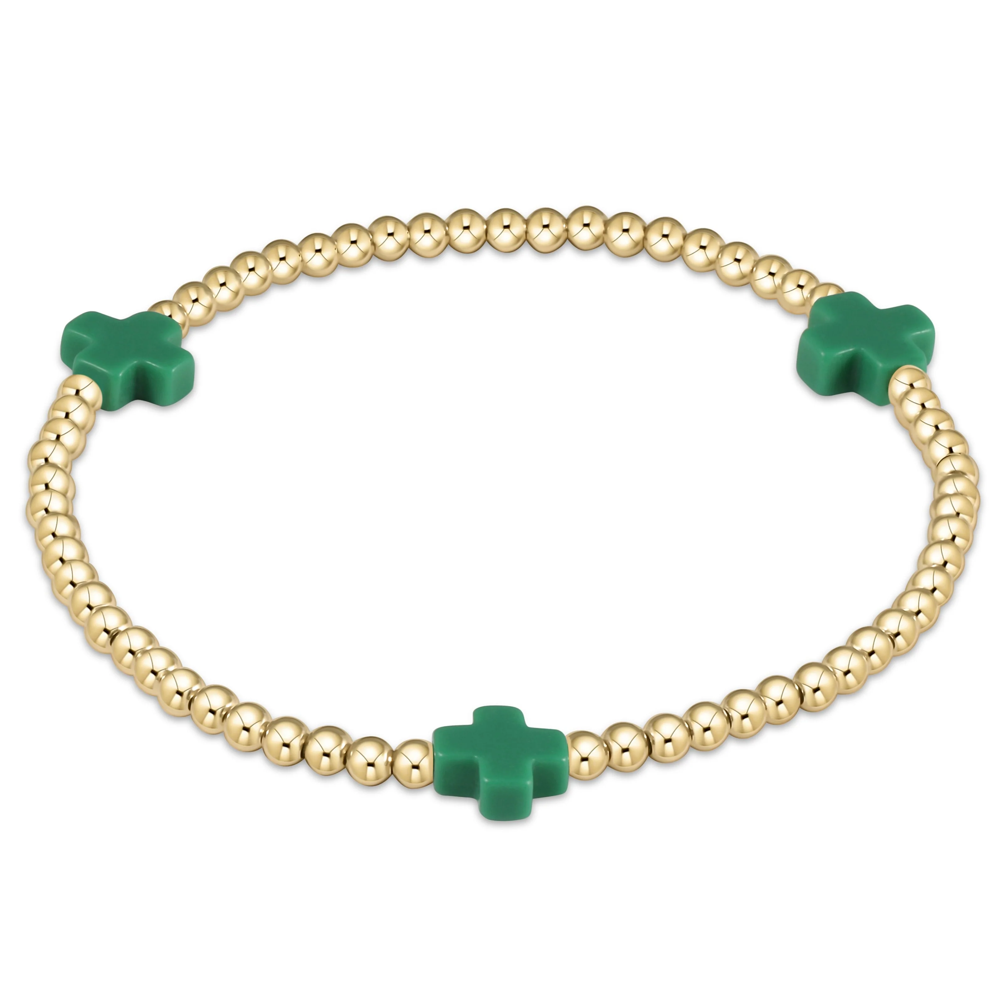 egirl Signature Cross 3mm Gold Bracelet - Image 11