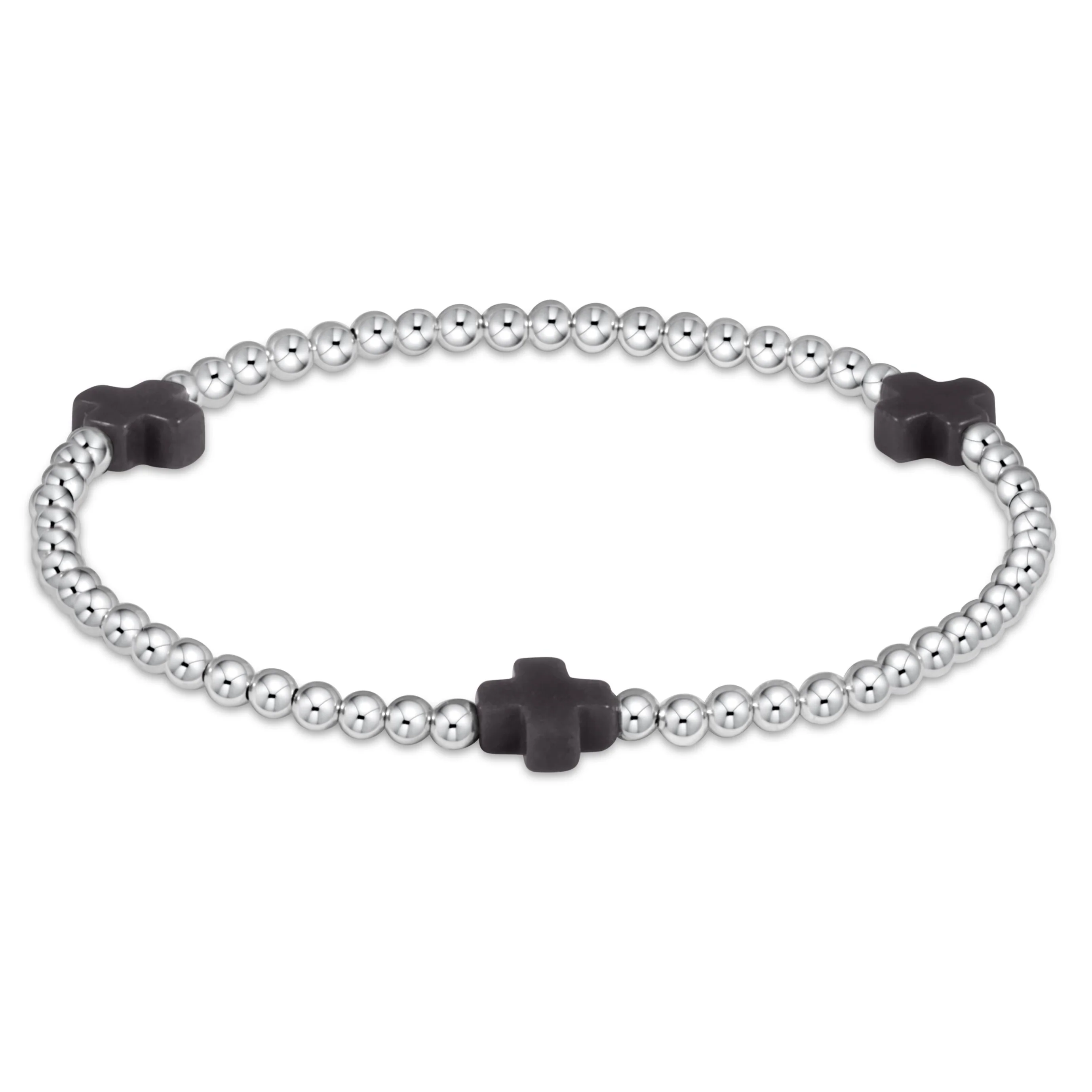 Signature Cross 3mm Sterling Bracelet - Image 5